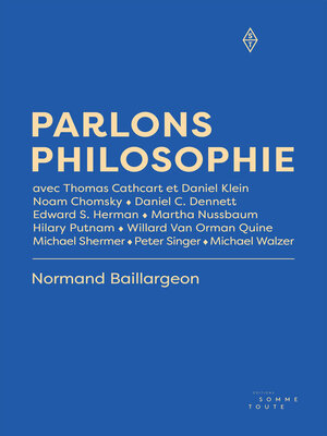 cover image of Parlons philosophie